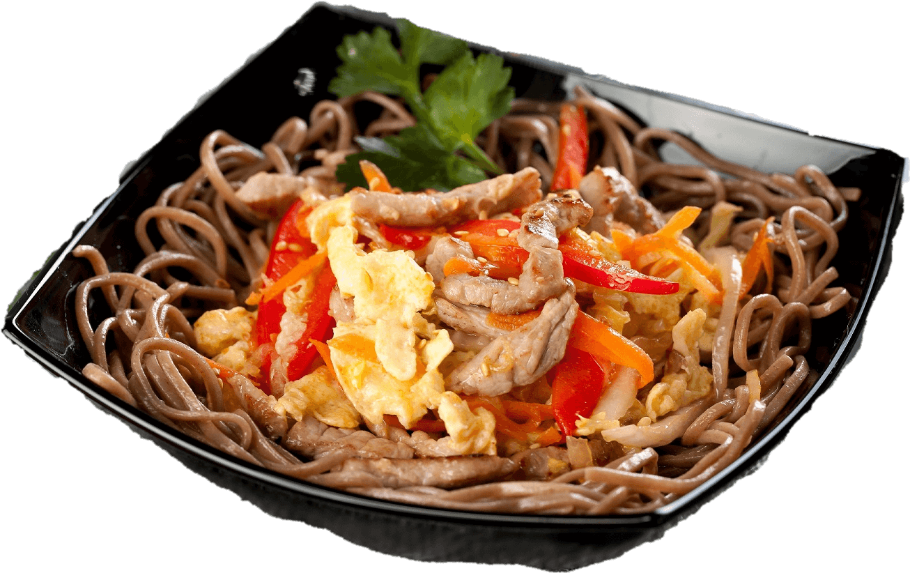 Korean Stir Fried Soba Noodles