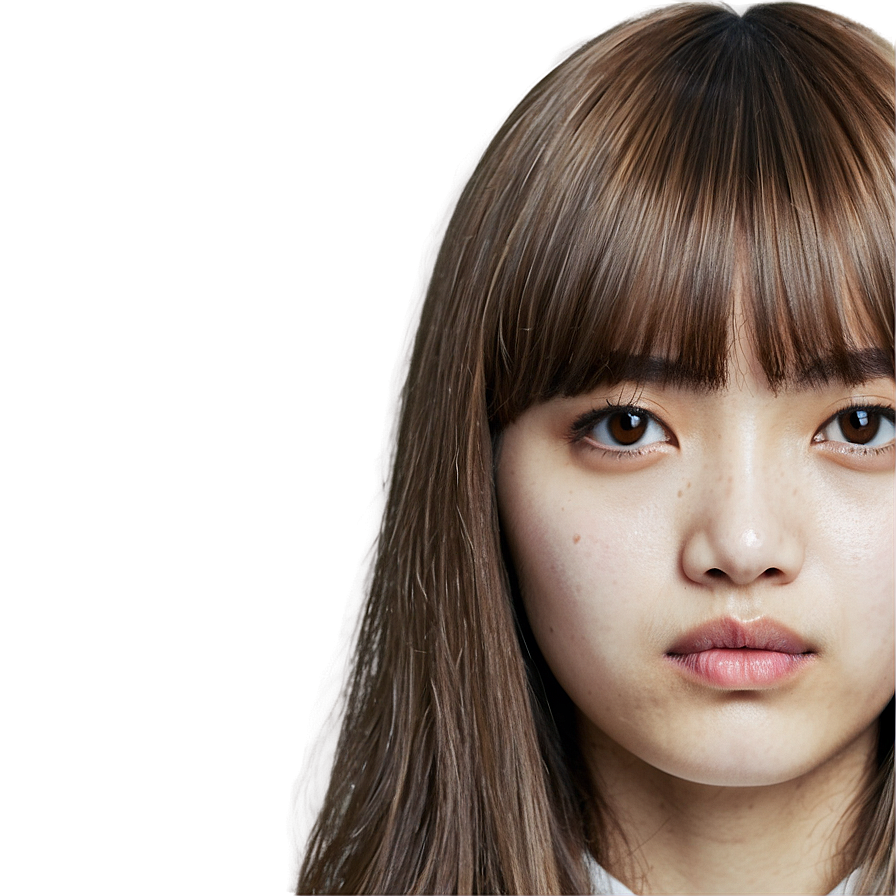 Korean Style Bangs Png 41