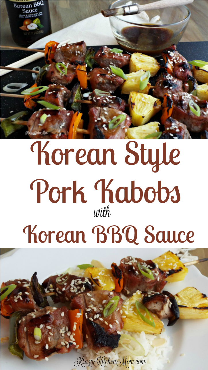 Korean Style Pork Kabobs B B Q Sauce