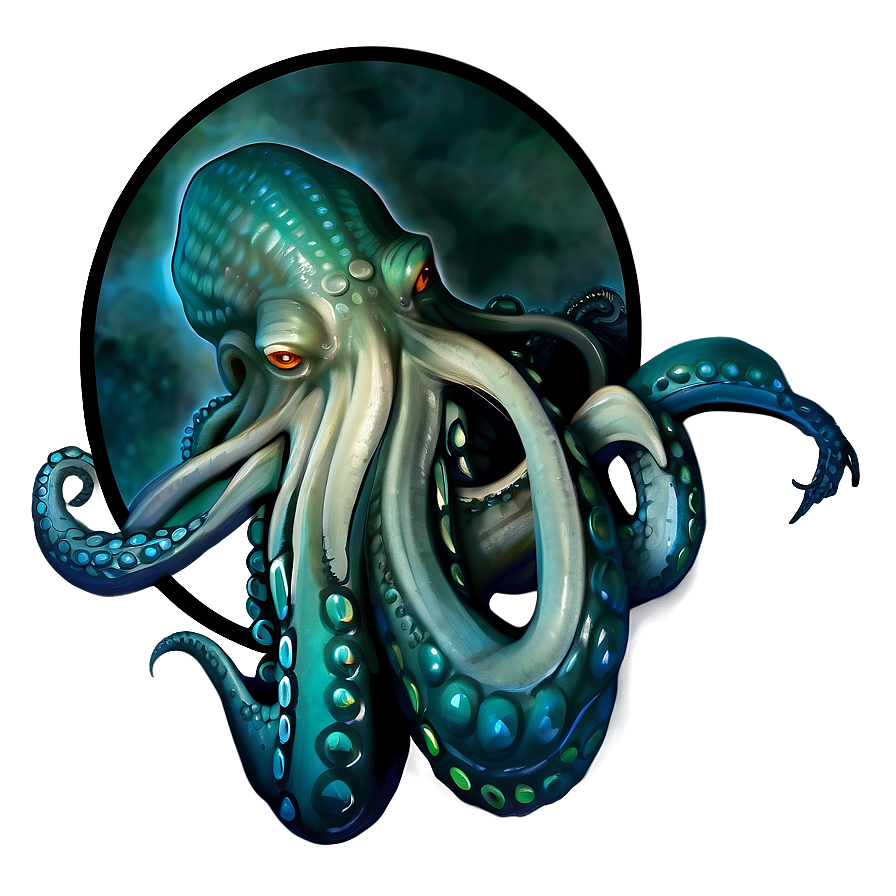 Kraken Tattoo Design Png Har