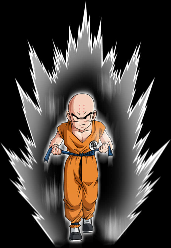 Krillin Power Up Aura Dragon Ball