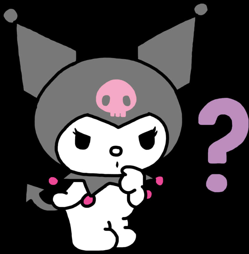 Kuromi Questioning Pose