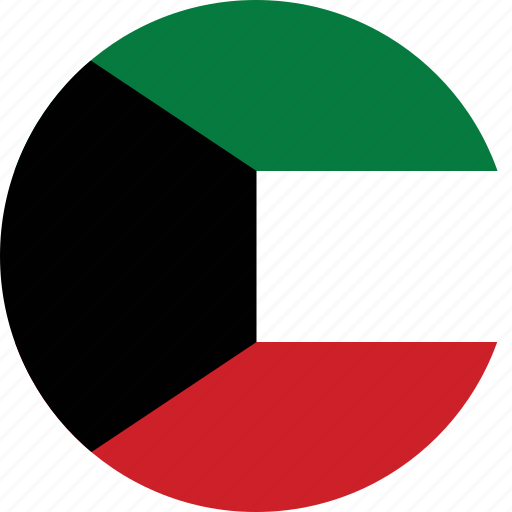 Kuwait National Colors Pie Chart