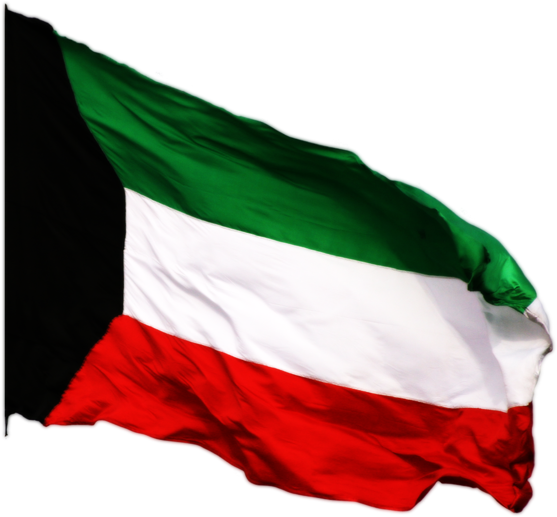 Kuwait National Flag Waving