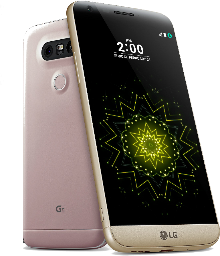 L G G5 Smartphone Pinkand Gold