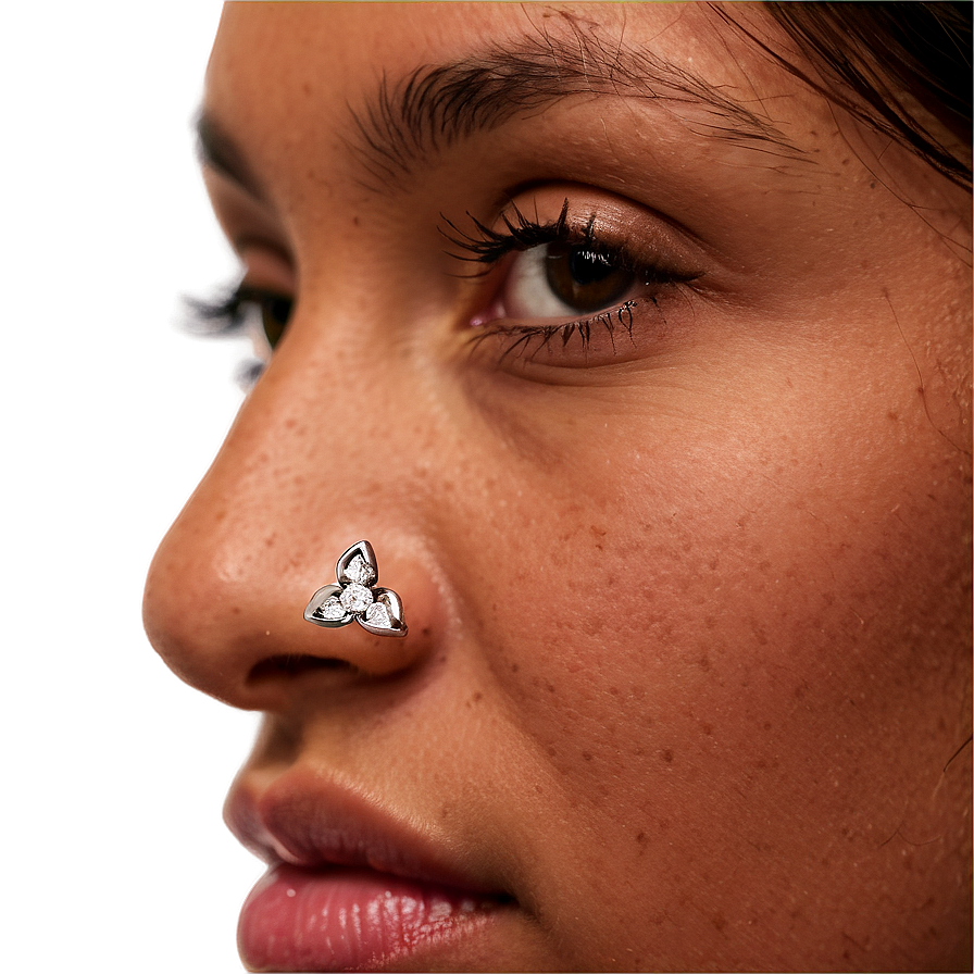 L-shaped Nose Stud Png Uij7