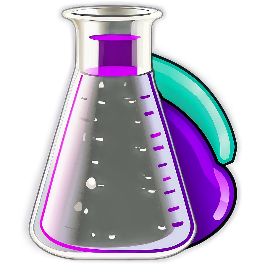 Laboratory Flask Sketch Png 40