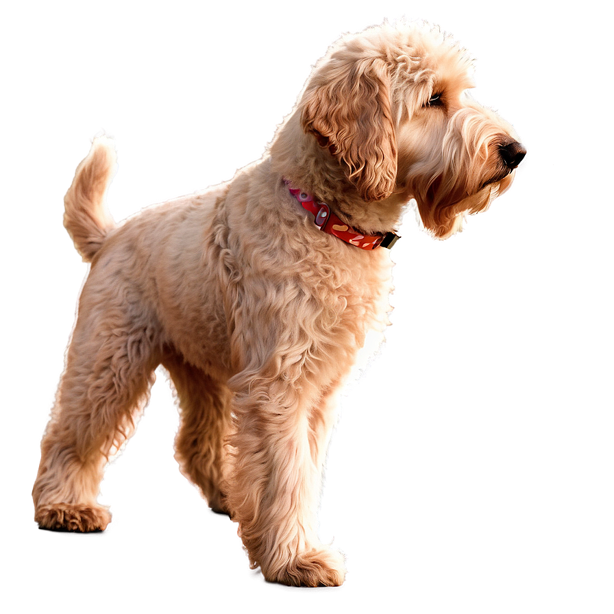 Labradoodle At Sunset Png 06262024