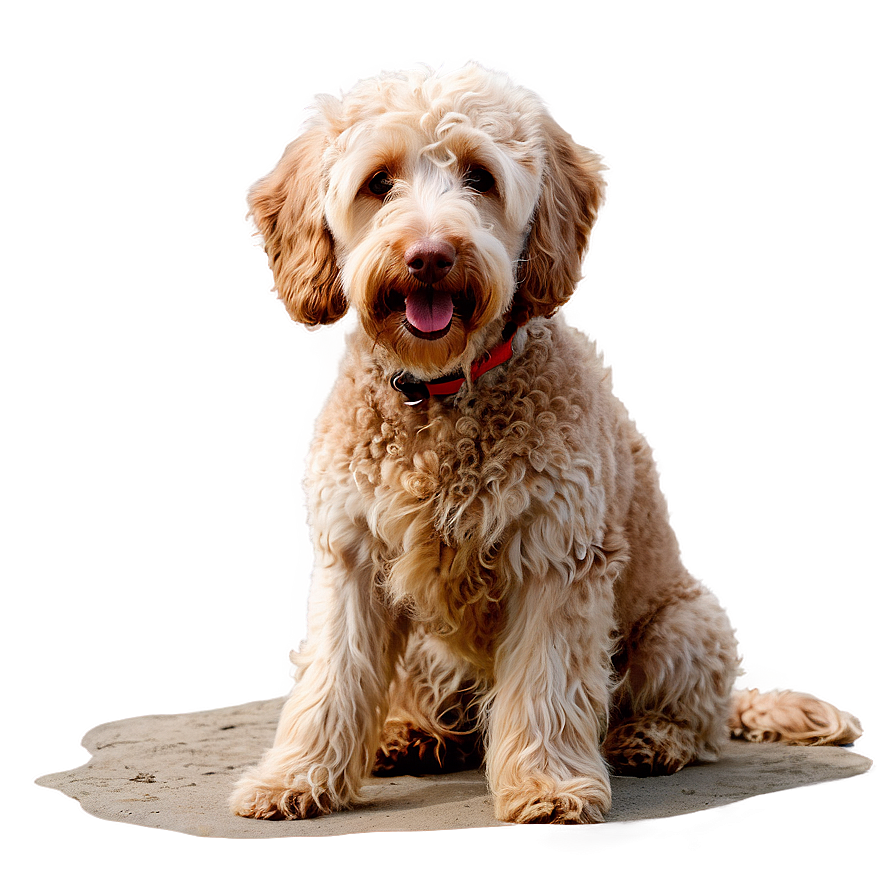 Labradoodle At The Beach Png 64