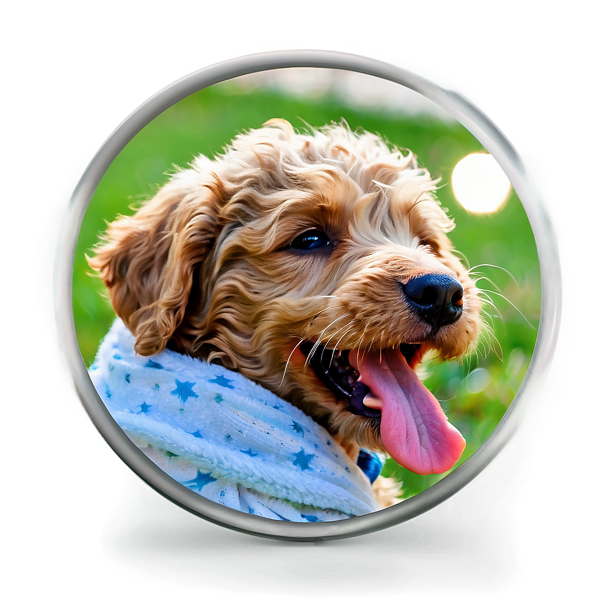 Labradoodle Puppy Yawn Png Qgq62