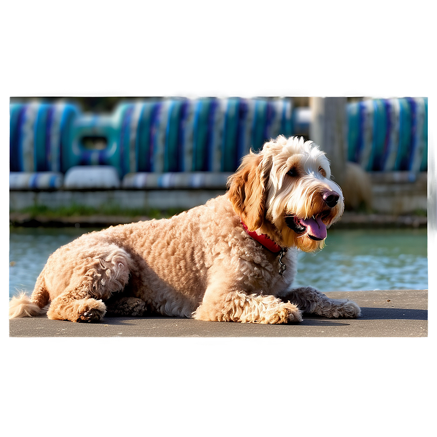 Labradoodle With Kids Png 06262024