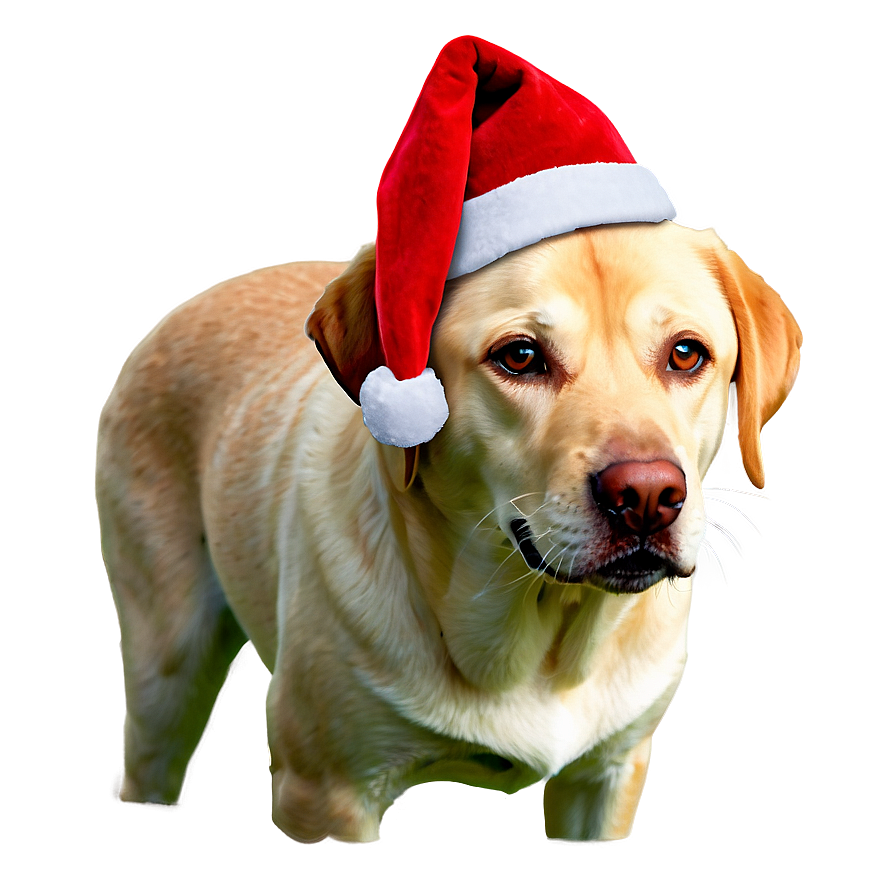 Labrador At Christmas Png Dci