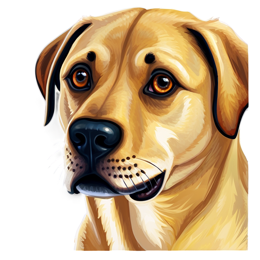 Labrador Dog Head Png Sva41