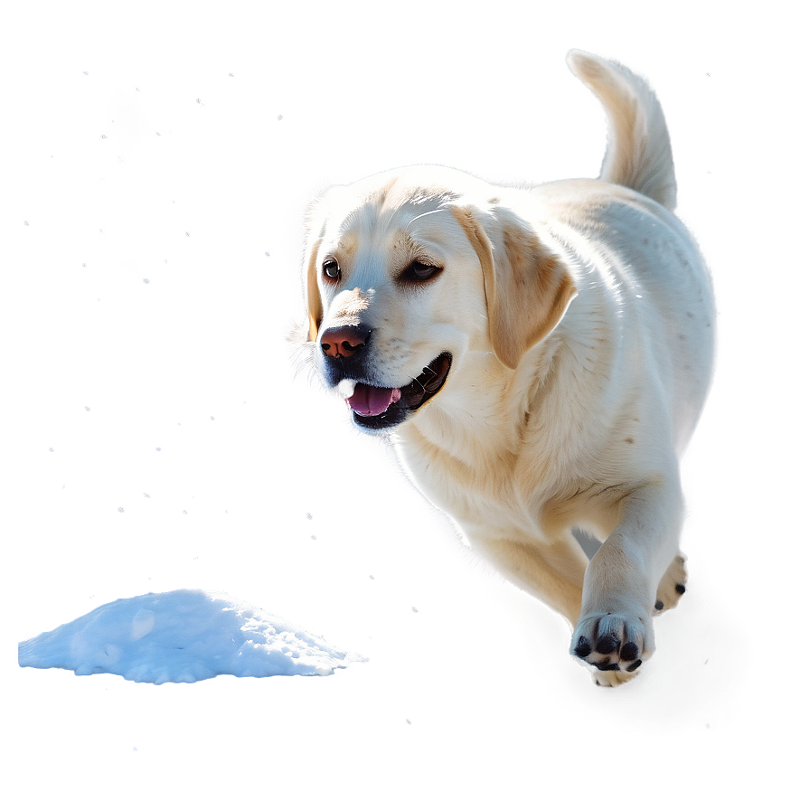 Labrador In Snow Png Qvq