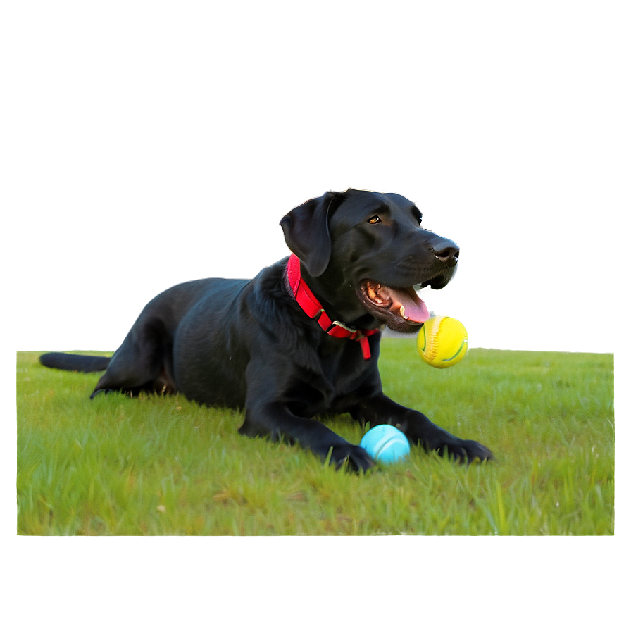 Labrador With Ball Png 06232024