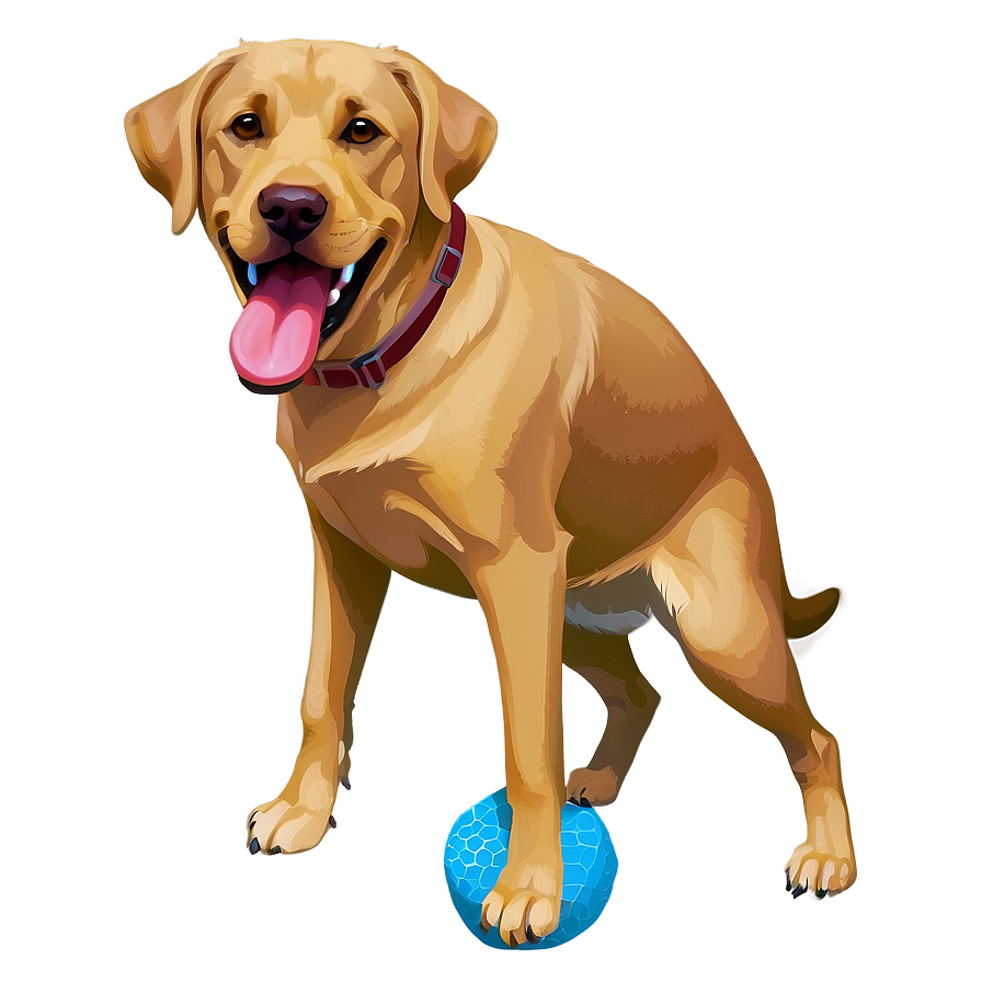 Labrador With Ball Png Ahf