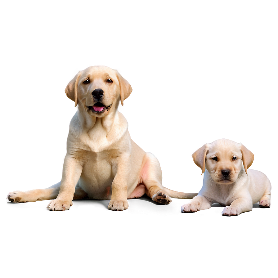 Labrador With Puppies Png 61