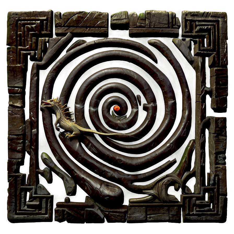 Labyrinth With Dragon Png 64