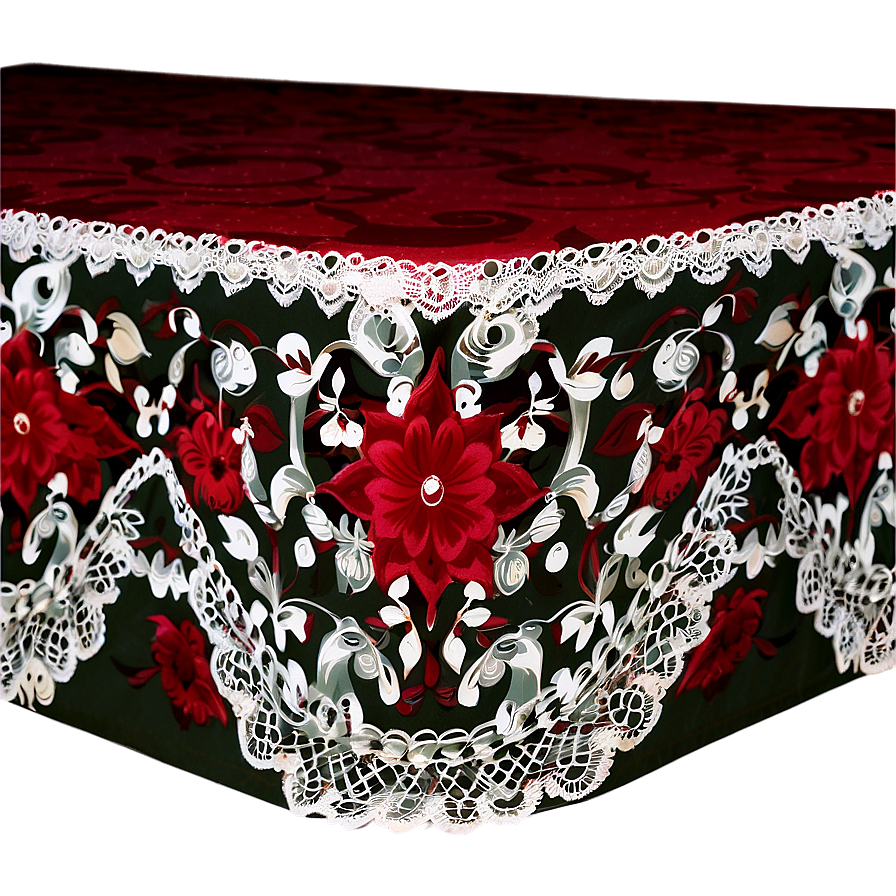 Lace Border Table Cloth Png Dfi