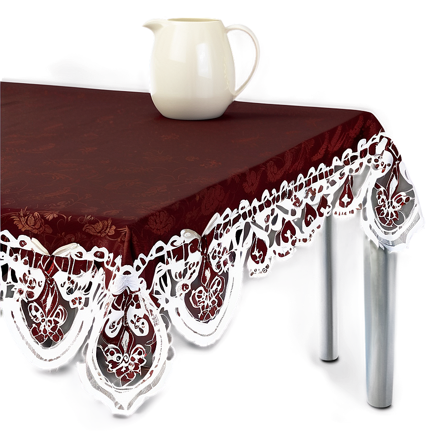 Lace Border Table Cloth Png Ldn