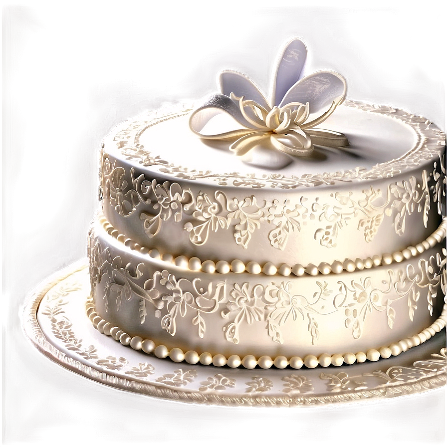 Lace Detailed Wedding Wedding Cake Png Xcl64