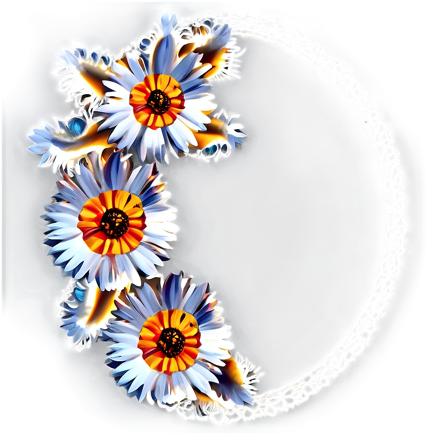 Lace Flower Circle Png Eut95