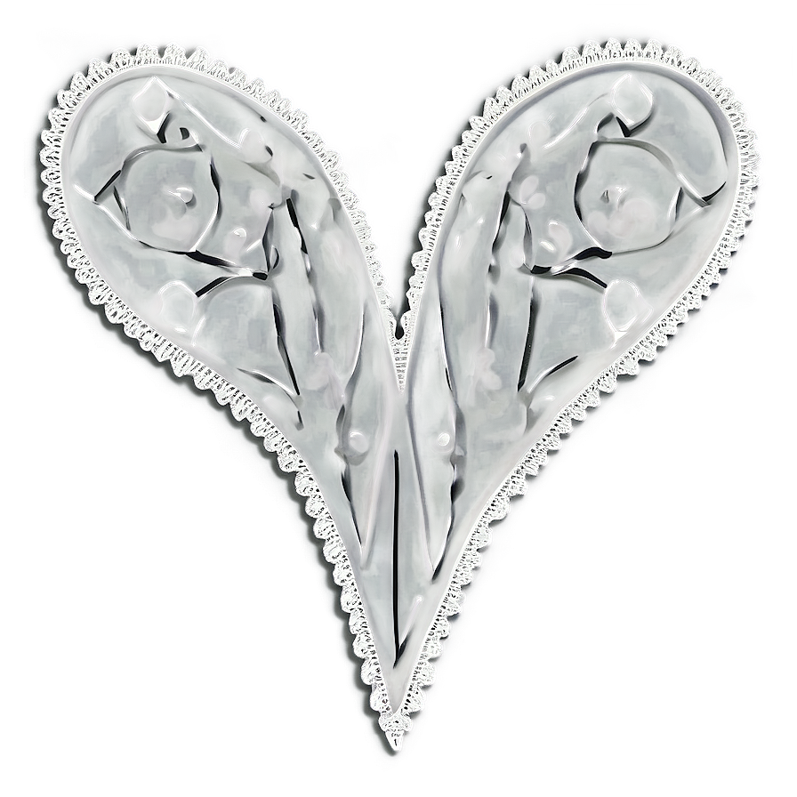 Lace Heart Pattern Png 62