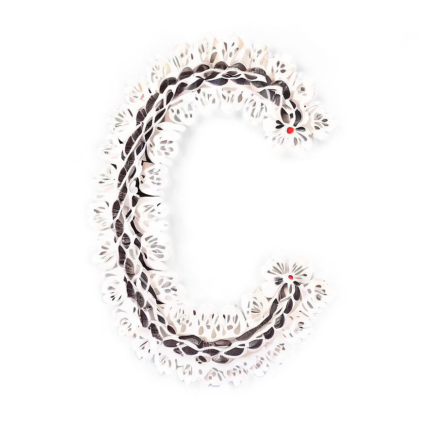 Lace Letter C Png 06112024