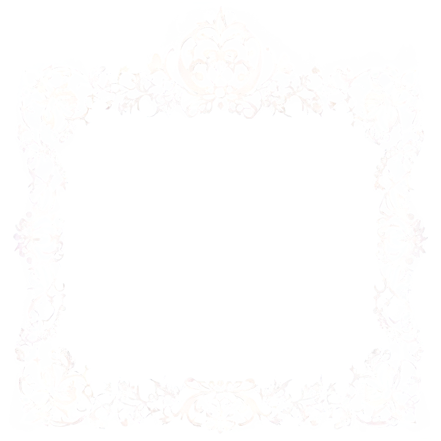 Lace Wedding Frame Png 06262024