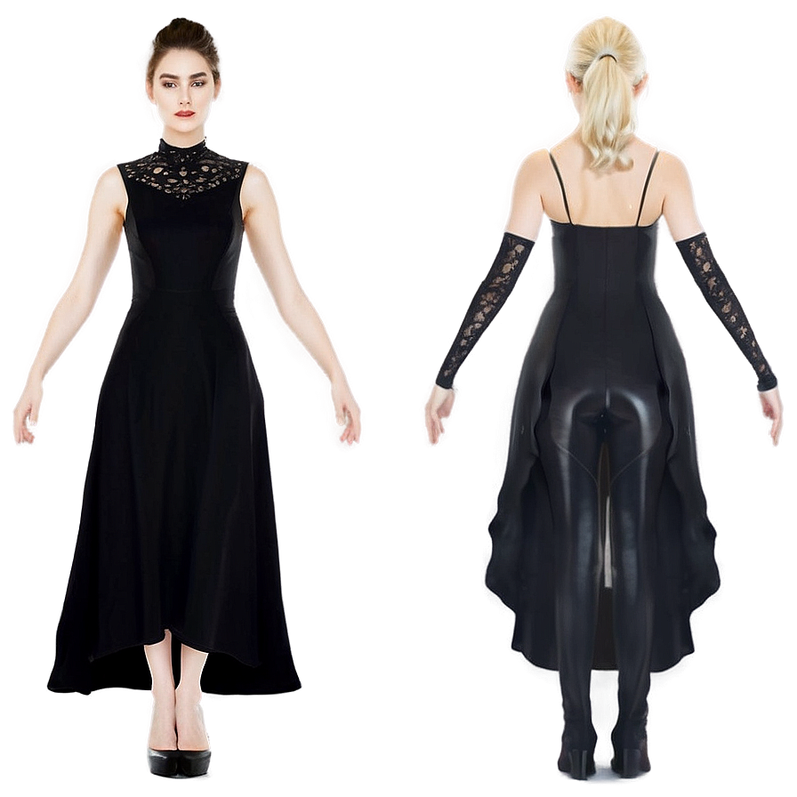 Lady In Black Png Quf