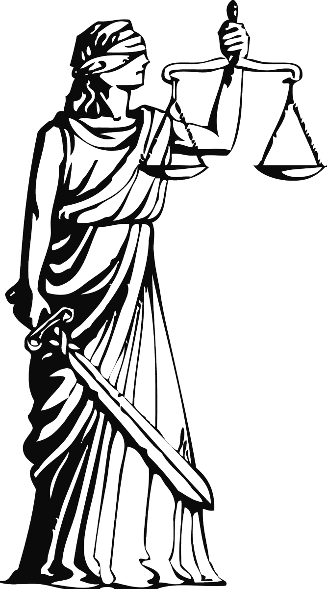 Lady Justice Silhouette