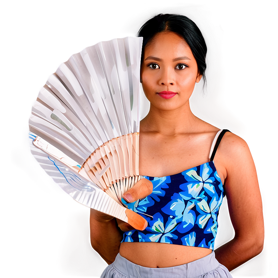 Lady With Fan Png 06112024