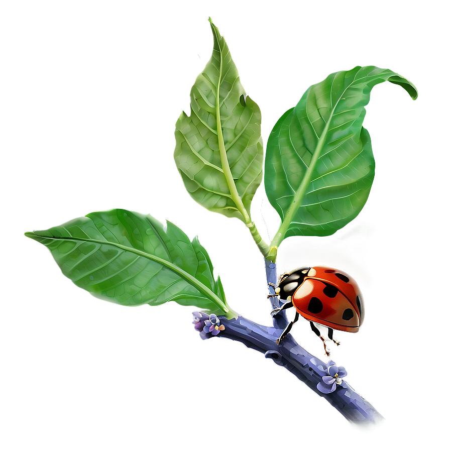 Ladybug On A Branch Png Ejt76