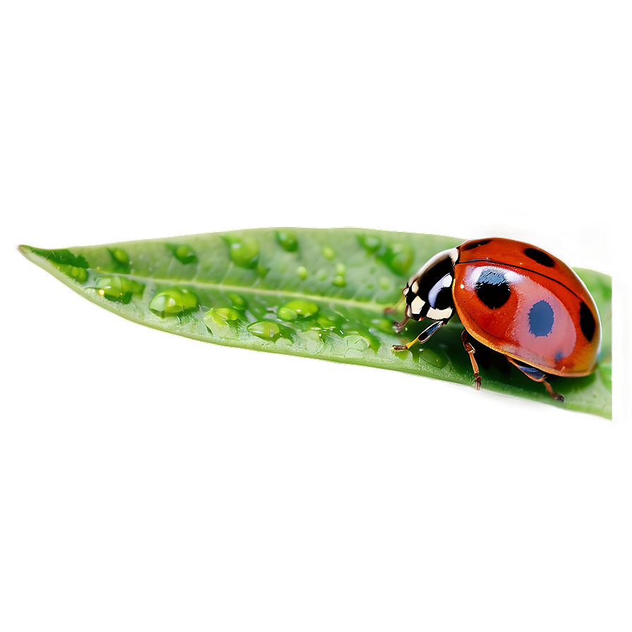 Ladybug On Leaf Png 06112024