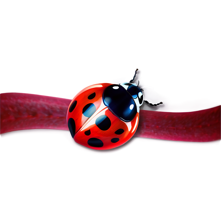 Ladybug On Petal Png 05242024