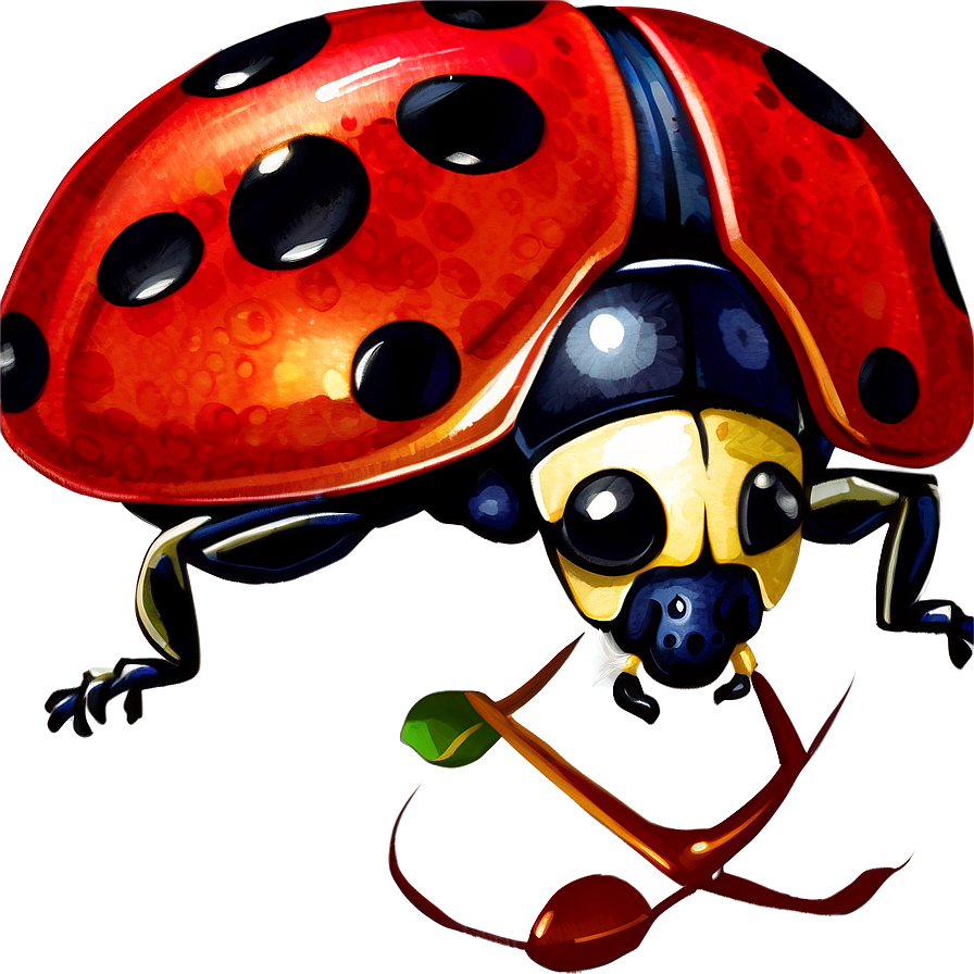 Ladybug Watercolor Painting Png Yge