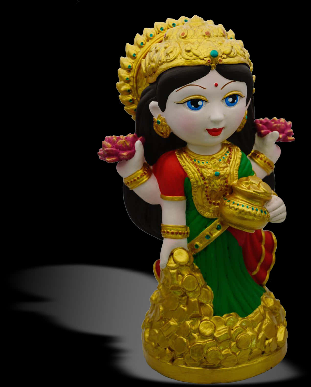 Lakshmi Statue Traditional Attire