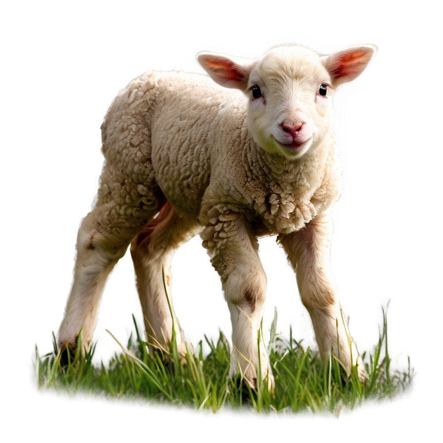 Lamb In Field Png 06202024