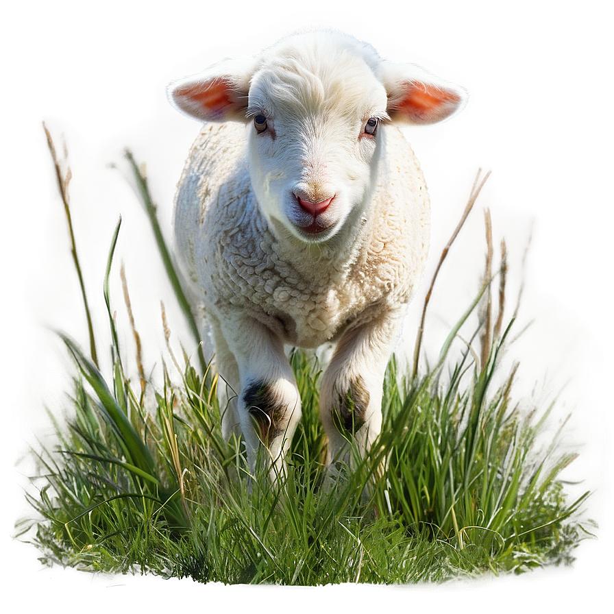 Lamb In Meadow Png 06202024