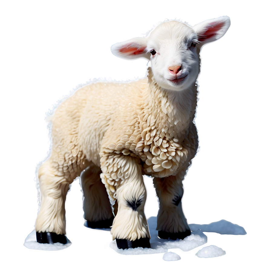 Lamb In Snow Png 06202024