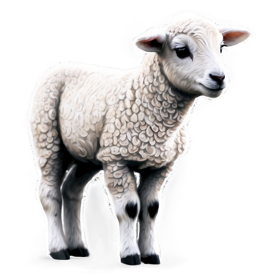 Lamb Sketch Png Qgo