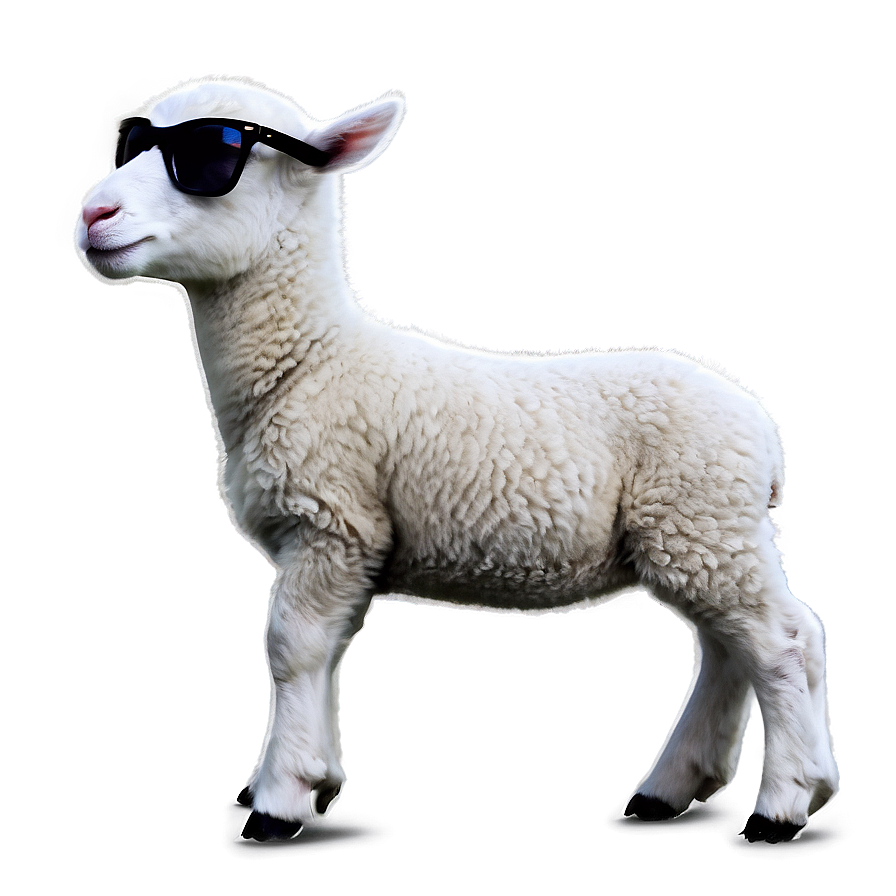 Lamb With Sunglasses Png 06202024