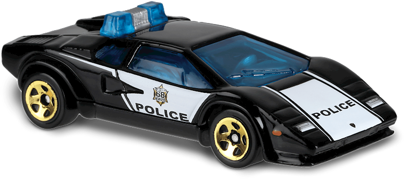 Lamborghini Countach Police Car Toy