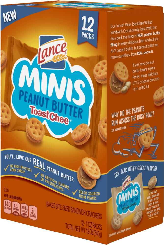 Lance Minis Peanut Butter Crackers Packaging