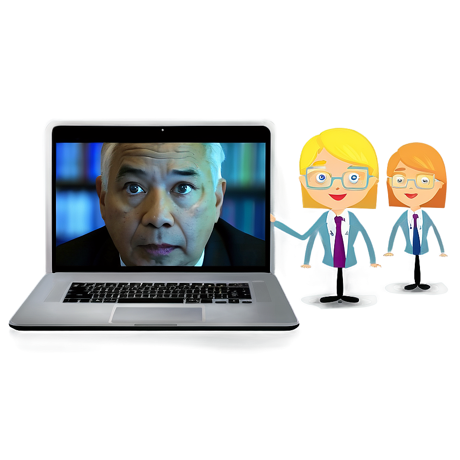 Laptop Video Conference Png 4