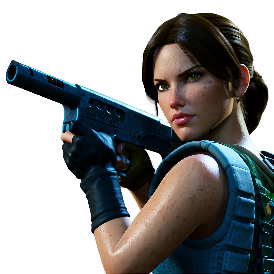 Lara Croft Crossover Fortnite Skin Png Xgm1