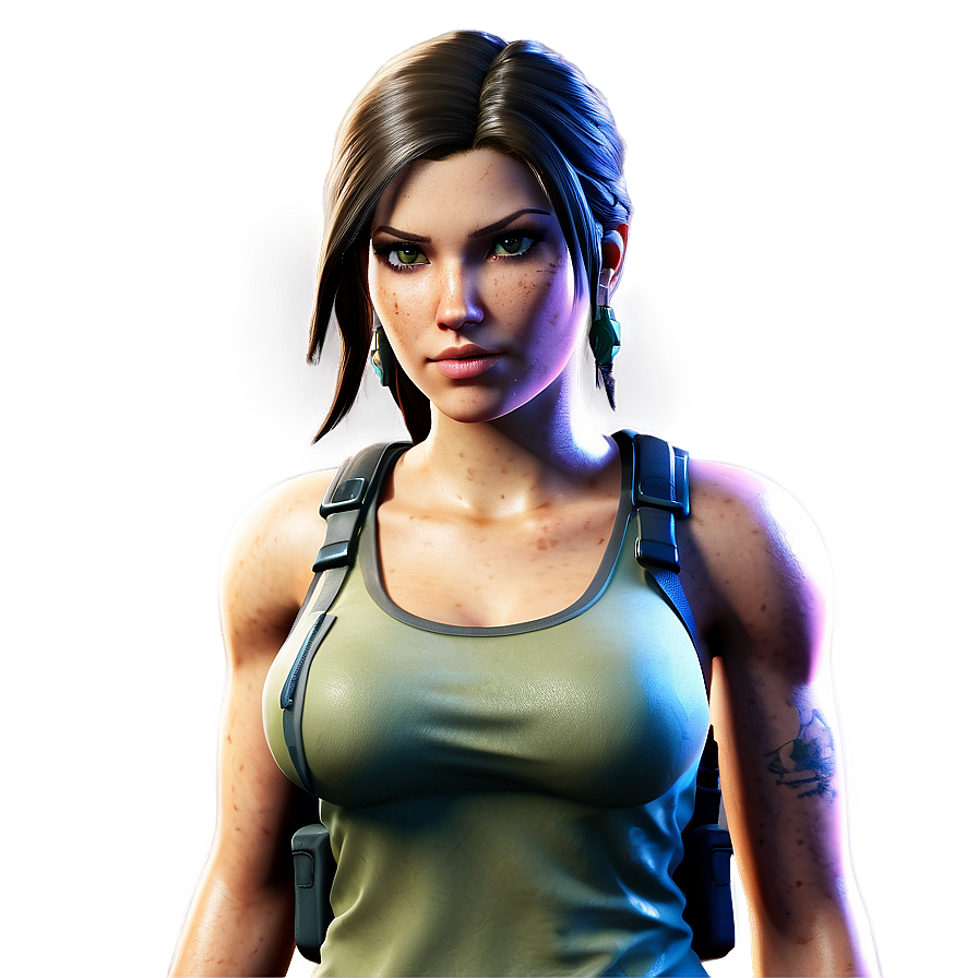 Lara Croft Crossover Fortnite Skin Png Xnv41