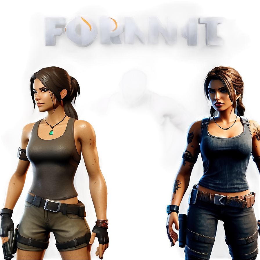 Lara Croft Fortnite Battle Stance Png Fya21