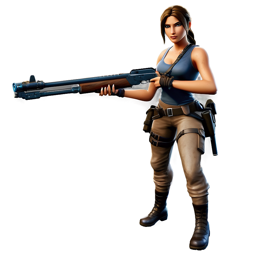 Lara Croft Fortnite Combat Outfit Png Yyi41