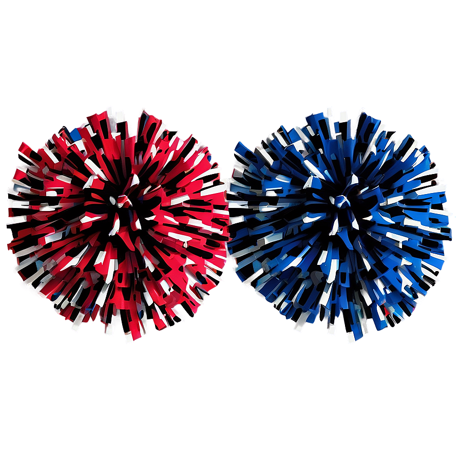 Large Cheer Pom Poms Png 06282024